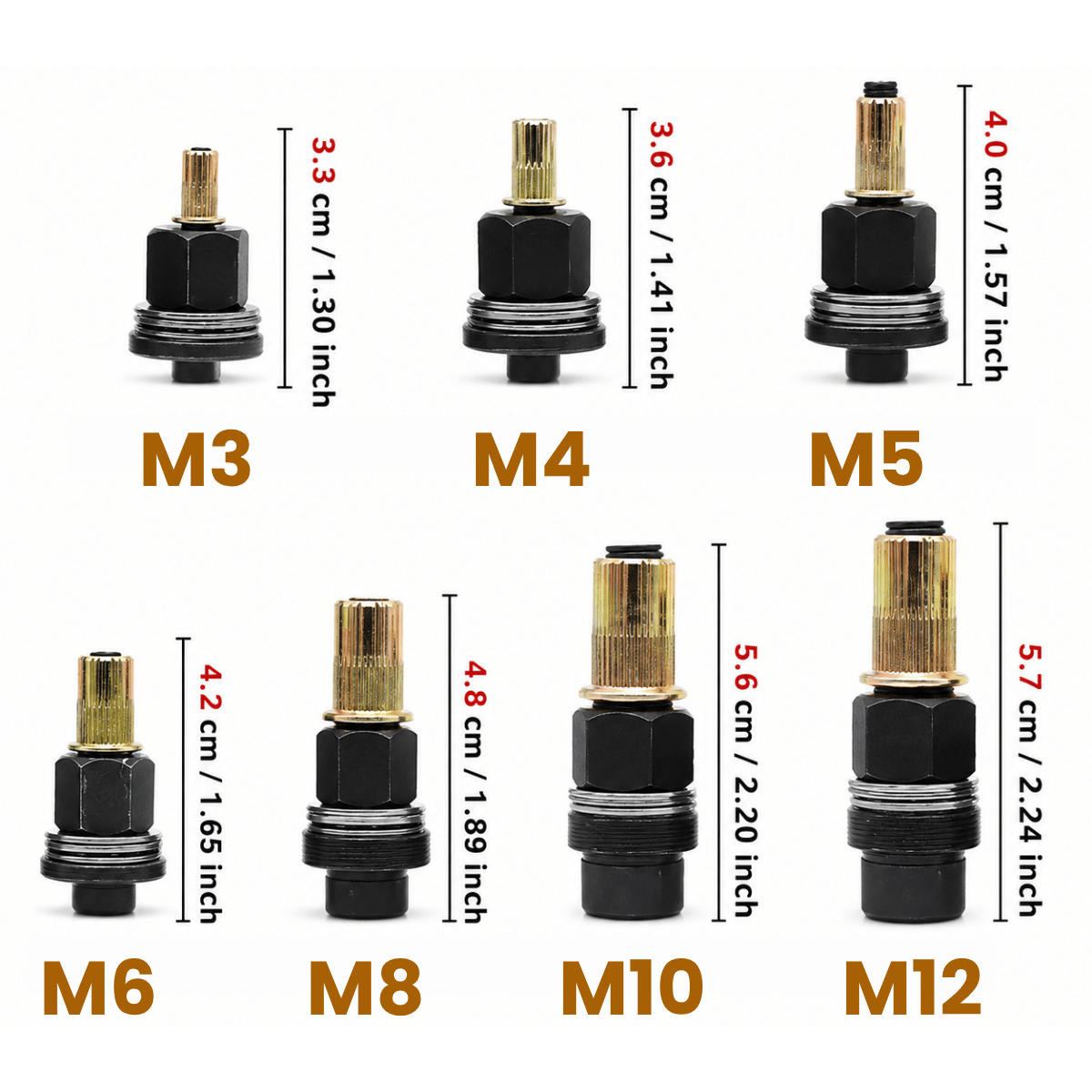 BoltMate™ Rivet Nut Drill Adapter Kit