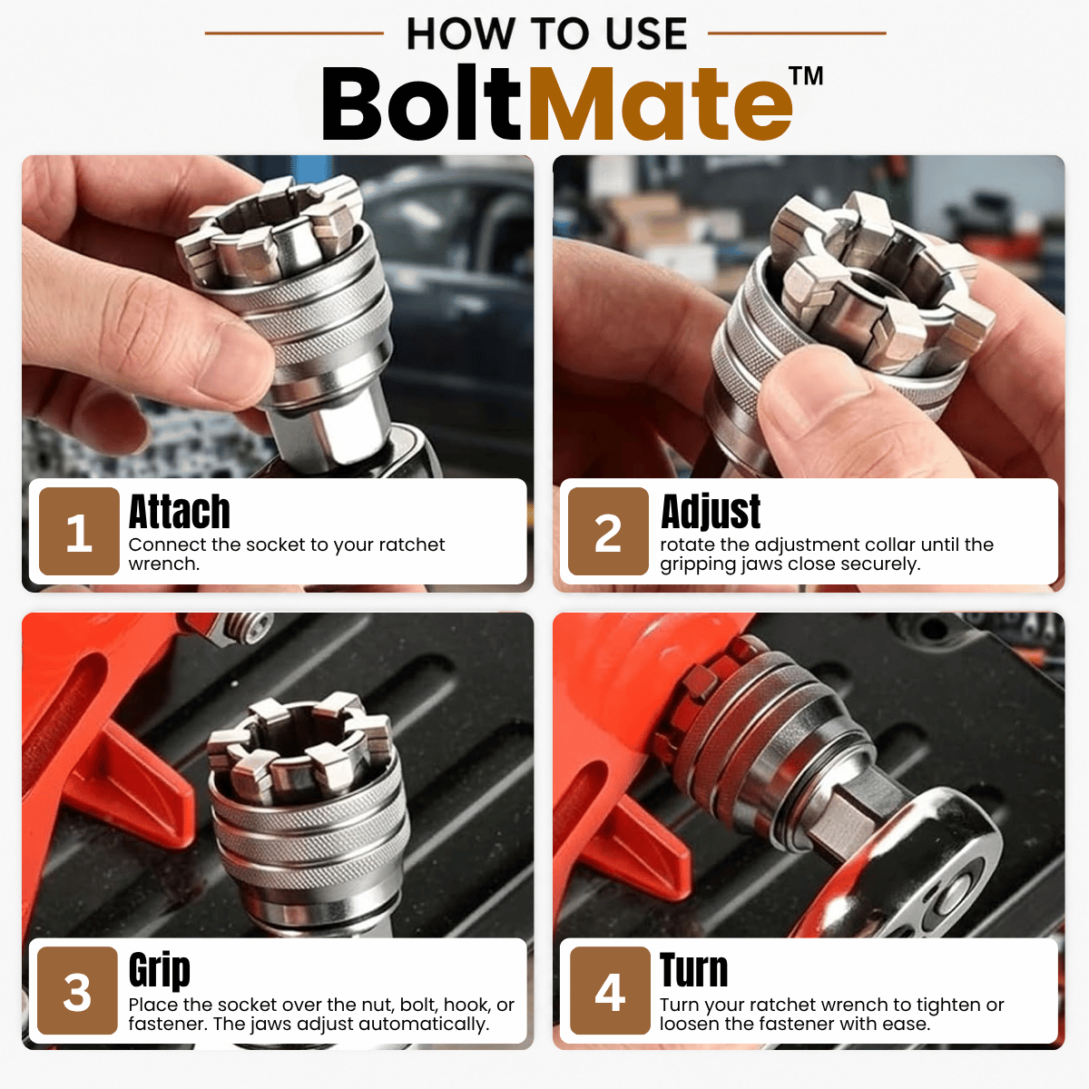 BoltMate™ – Universal Adaptive Grip Socket